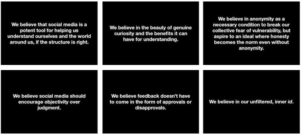 Sideview's six belief statements