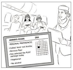 Graphic visual of stage 9, inflight