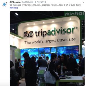 Trip Advisor Tweet